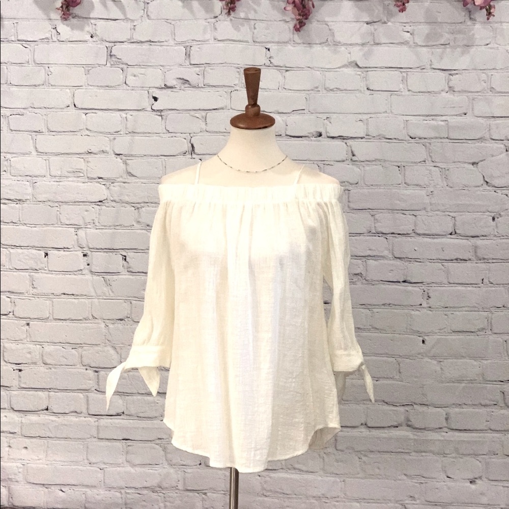 Jodifl white cotton top size small nwt